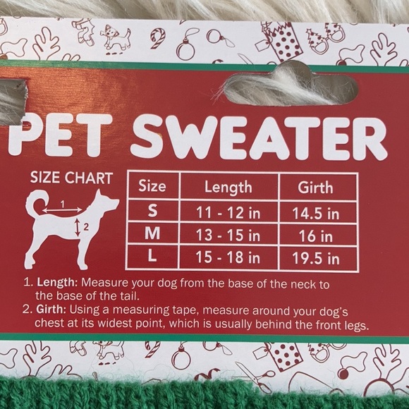 Small dog holiday pet sweater Christmas trees ugly Christmas sweater for dog cat - Picture 11 of 16